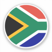 South African Flag Sticker (Voorkant)