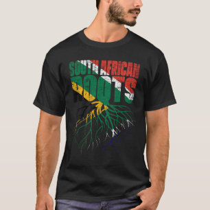 South African Roots South Africa Heritage Flag T-shirt