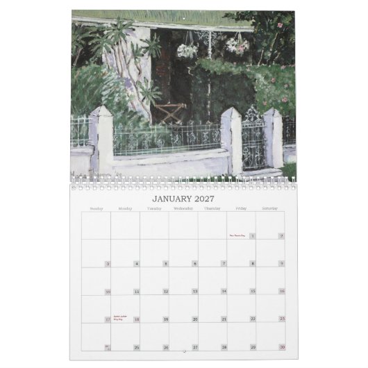 South African Theme Calendar Kalender (Jan 2027)