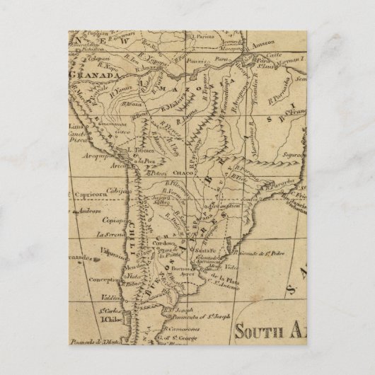 South America 12 Briefkaart (Voorkant)