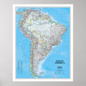 " South America: 2007 Classic Map ... Poster (Voorkant)