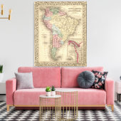 South America Map door Mitchell Canvas Afdruk (Insitu (Woonkamer))