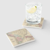 South America Map door Mitchell Stenen Onderzetter (Zijkant)