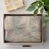 South America Map door Mitchell Tissuepapier (Geschenk)