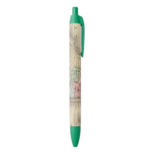 South America Map door Mitchell Zwarte Inkt Pen (Achterkant (Verticaal))