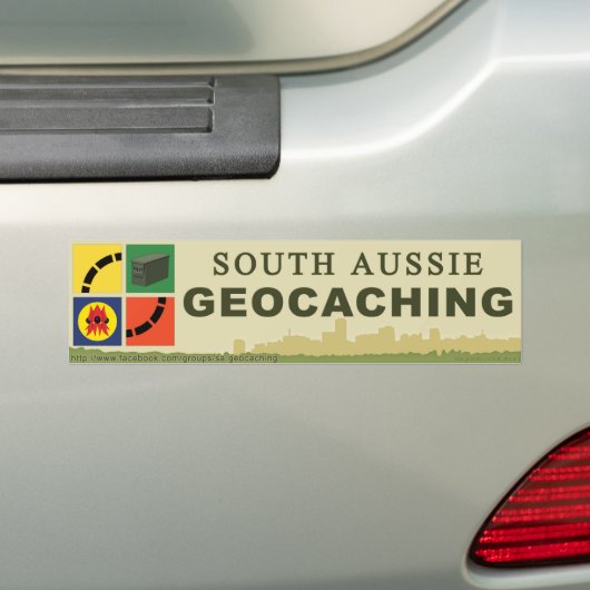 South Aussie Geocaching BUMPERSTICKER (Op auto)