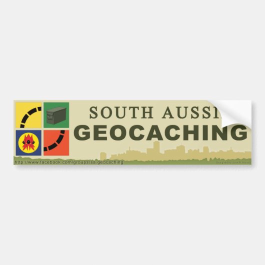 South Aussie Geocaching BUMPERSTICKER (Voorkant)