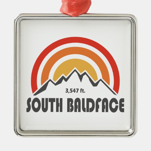South Baldface New Hampshire Metalen Ornament (Voorkant)
