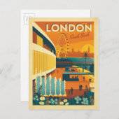 South Bank, Londen Briefkaart (Voorkant / Achterkant)