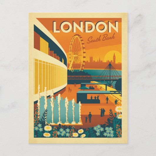 South Bank, Londen Briefkaart (Voorkant)