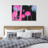 South Beach Art Deco Miami Florida Neon Canvas Art (Insitu (Slaapkamer))