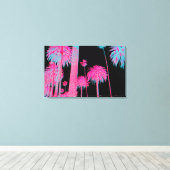 South Beach Art Deco Miami Florida Neon Canvas Art (Insitu (Houten vloer))