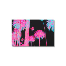 South Beach Art Deco Miami Florida Neon Canvas Art