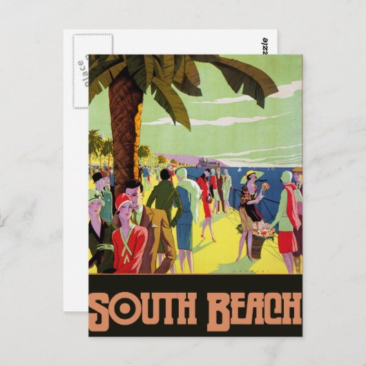 South Beach Briefkaart (Voorkant / Achterkant)