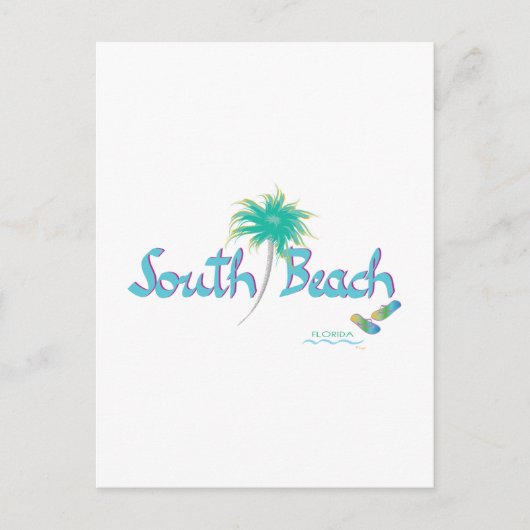 South Beach, FL Briefkaart (Voorkant)