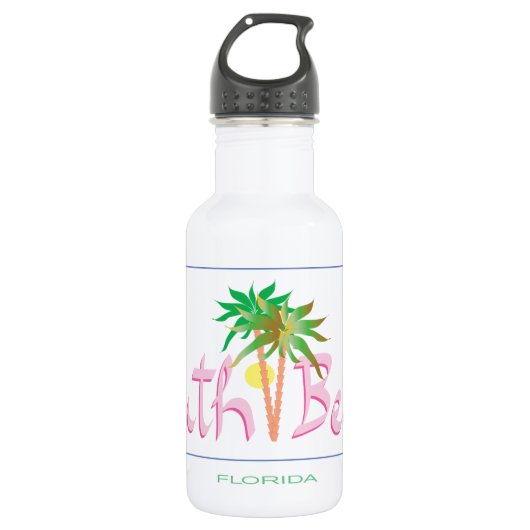 South Beach, FL Waterfles (Voorkant)