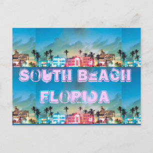 SOUTH BEACH, Florida Briefkaart