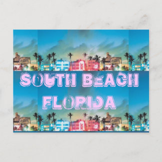 SOUTH BEACH, Florida Briefkaart