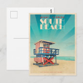  South Beach Florida Briefkaart (Voorkant / Achterkant)