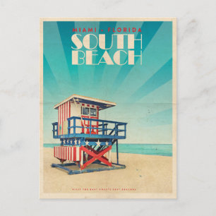  South Beach Florida Briefkaart