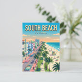 South Beach Florida Briefkaart (Staand voorkant)