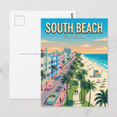 South Beach Florida Briefkaart (Voorkant / Achterkant)