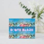 SOUTH BEACH, Florida Briefkaart (Staand voorkant)