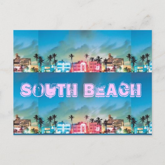 SOUTH BEACH, Florida Briefkaart (Voorkant)