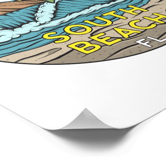 South Beach Florida  Poster (Hoek)