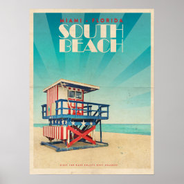  South Beach Florida Poster