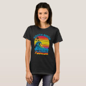 South Beach Florida Retro Throwback Surf & Beach S T-shirt (Voorkant volledig)