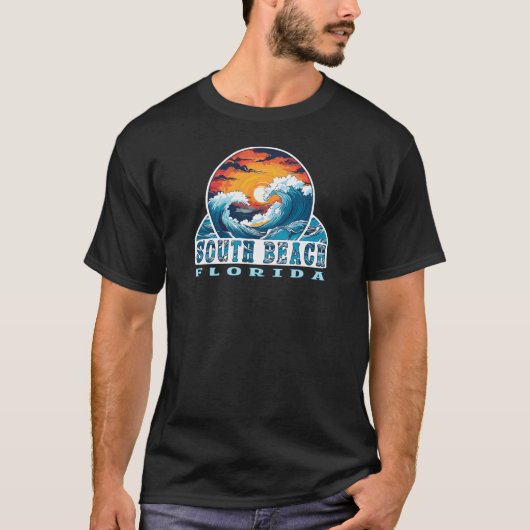 South Beach Florida Surfers T-shirt (Voorkant)