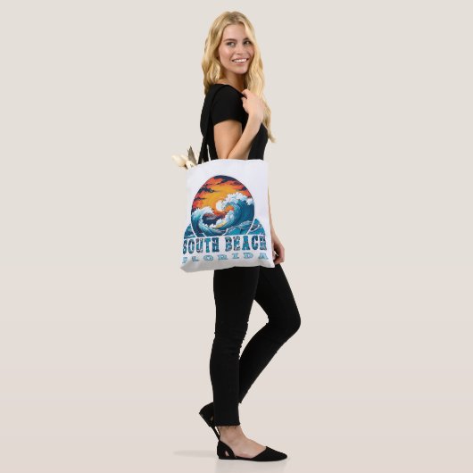 South Beach Florida Tote Bag (Op model)