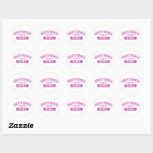 South Beach Girl Ronde Sticker (Vel)