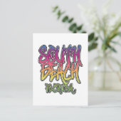 South Beach Graffiti Briefkaart (Staand voorkant)