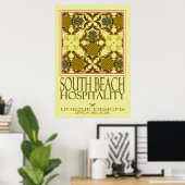South Beach Hospitality Poster (Thuiskantoor)