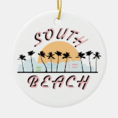 South Beach Keramisch Ornament (Voorkant)