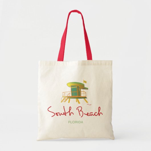 South Beach Lifeguard Station Tote Bag (Voorkant)