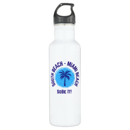 South Beach Miami Beach Florida Water Bottle Waterfles