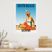 South Beach Miami Beach Poster (Keuken)