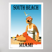 South Beach Miami  Beach Poster (Voorkant)
