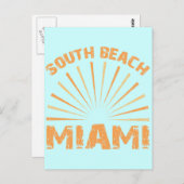 SOUTH BEACH MIAMI BRIEFKAART (Voorkant / Achterkant)