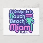 South Beach Miami Briefkaart (Voorkant)