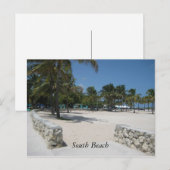 South Beach, Miami Briefkaart (Voorkant / Achterkant)
