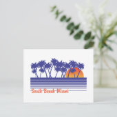 South Beach Miami Briefkaart (Staand voorkant)