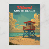 South Beach Miami Briefkaart (Voorkant)