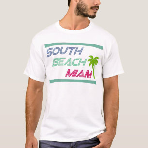 South Beach Miami door U.S. Custom Ink T-shirt