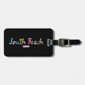 South Beach, Miami FL Bagagelabel (Voorkant horizontaal)