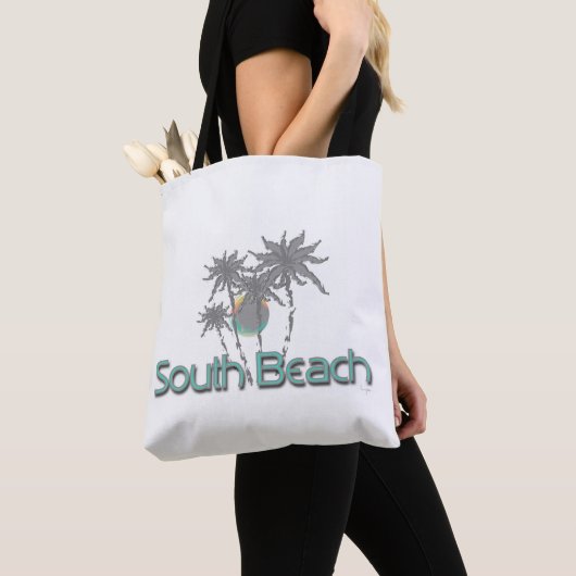 South Beach Miami, FL, tropisch, koel Tote Bag (Dichtbij)
