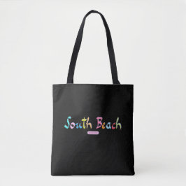 South Beach Miami, FL, tropisch, koel Tote Bag